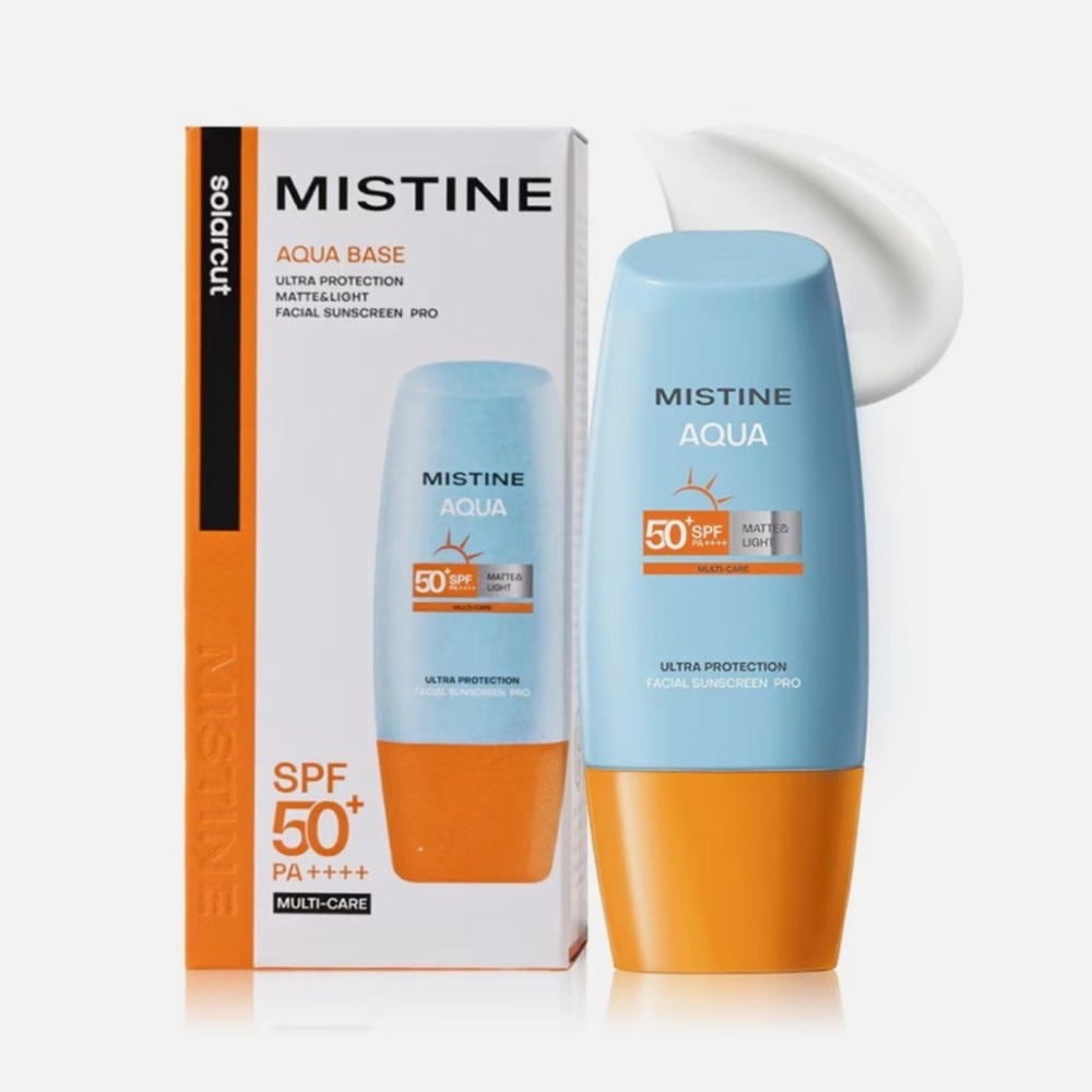 MISTINE Aqua Base Ultra Protection Facial Sunscreen Pro SPF50 - 40ml EXP-10-26